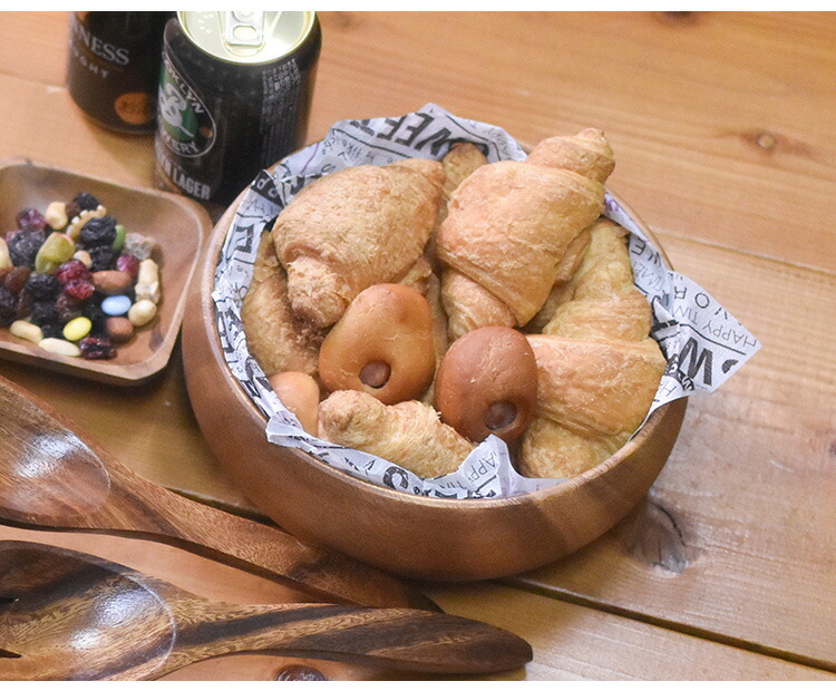 楽天市場】アカシア 木製 食器 【ラウンドボール XLサイズ】 20cm丸