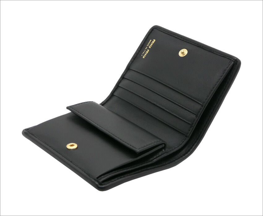 楽天市場】ミュウミュウ MIUMIU マテラッセレザー 折り財布