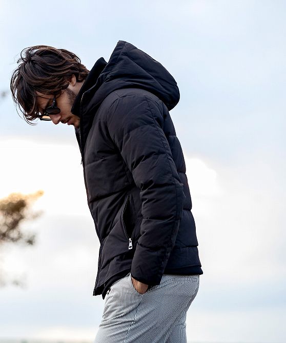 楽天市場】AKM Contemporary スタンドネック レイヤード ダウン