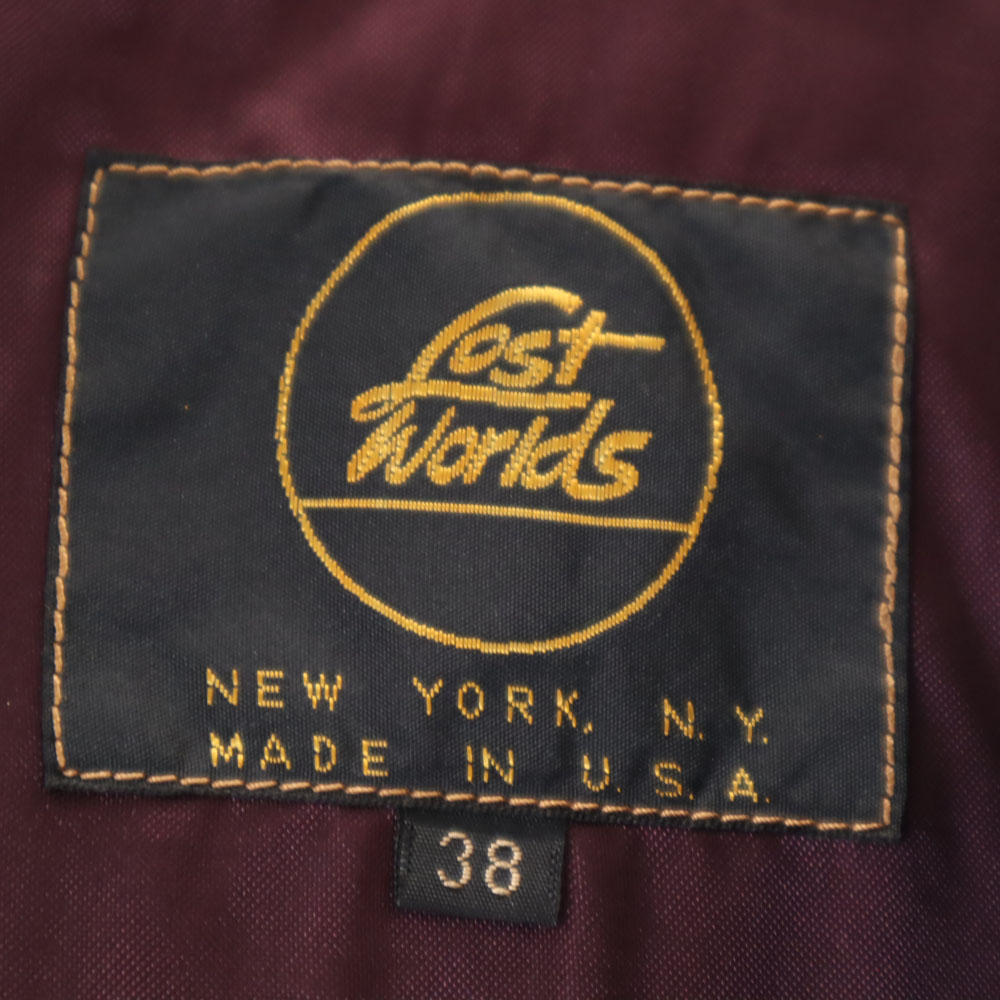楽天市場】古着 LOST WORLDS ロストワールド USA製 G-8 レザー