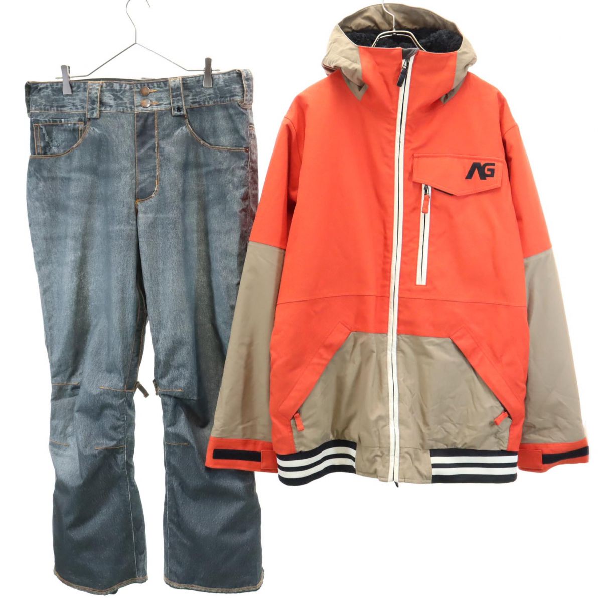 楽天市場】アナログ スノーボード ウェア 上下 セットアップ M