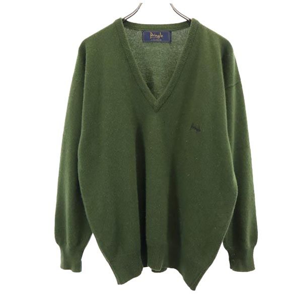 楽天市場】Pringle 英国製 Vネック カシミヤ100％ ニット S グリーン系