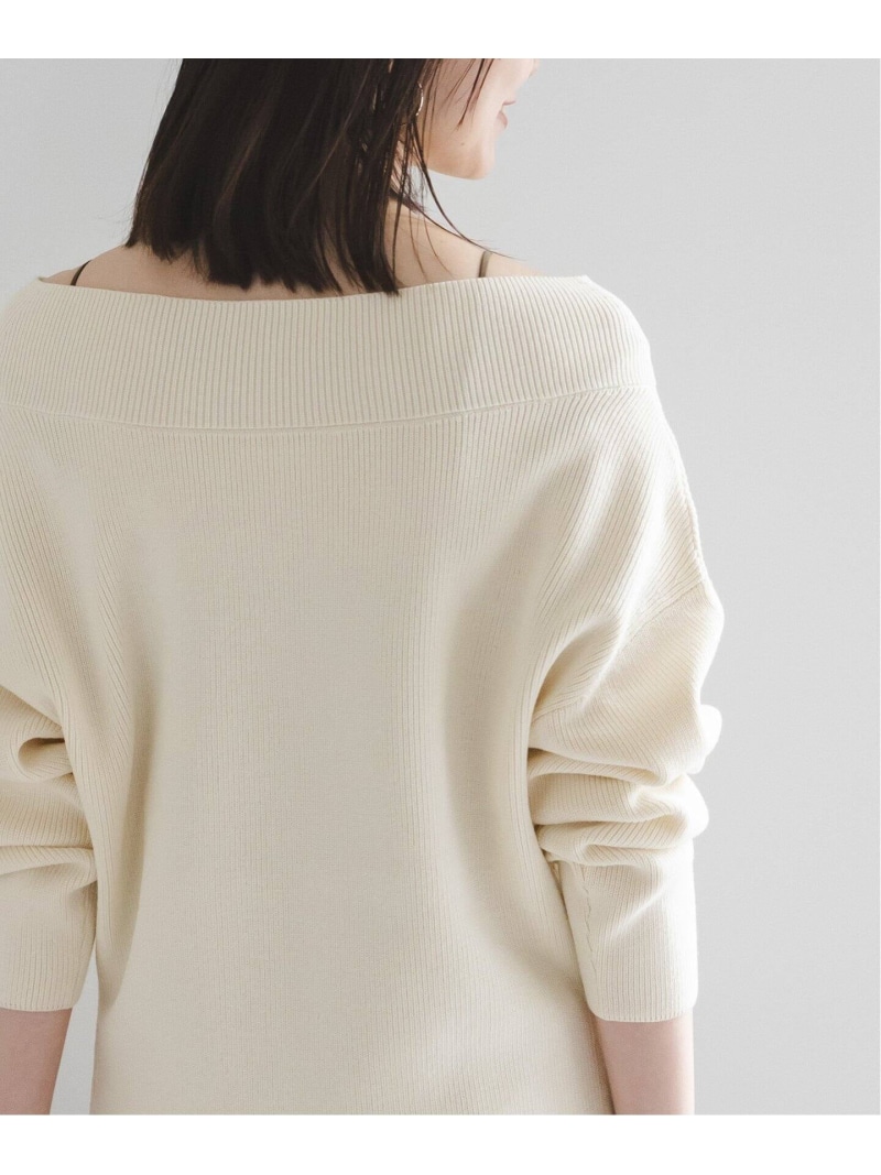 楽天市場】フロントジップボートネックニット NOBLE ノーブル トップス