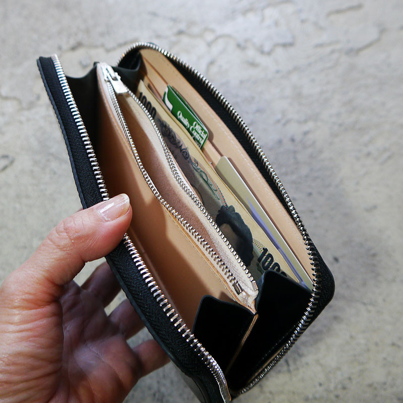 楽天市場】新喜皮革 コードバン 長財布 ラウンドファスナー ロング