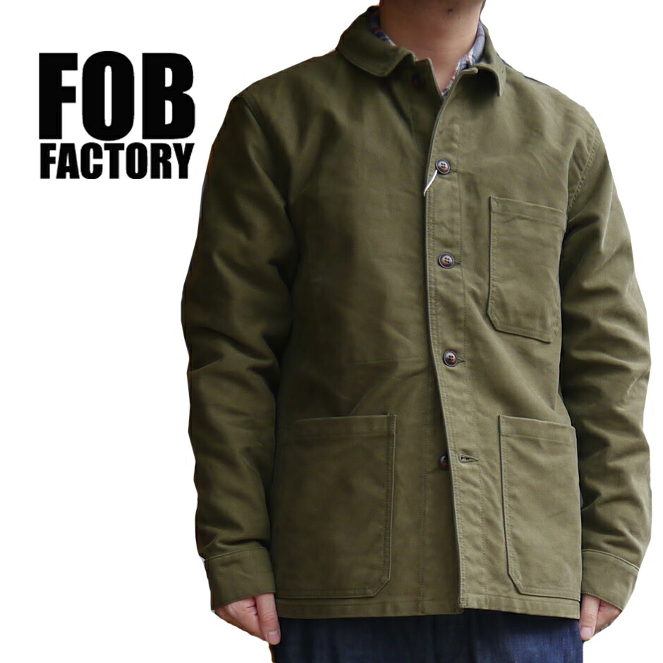 楽天市場】FOBファクトリー モールスキン ジャケット カバーオール