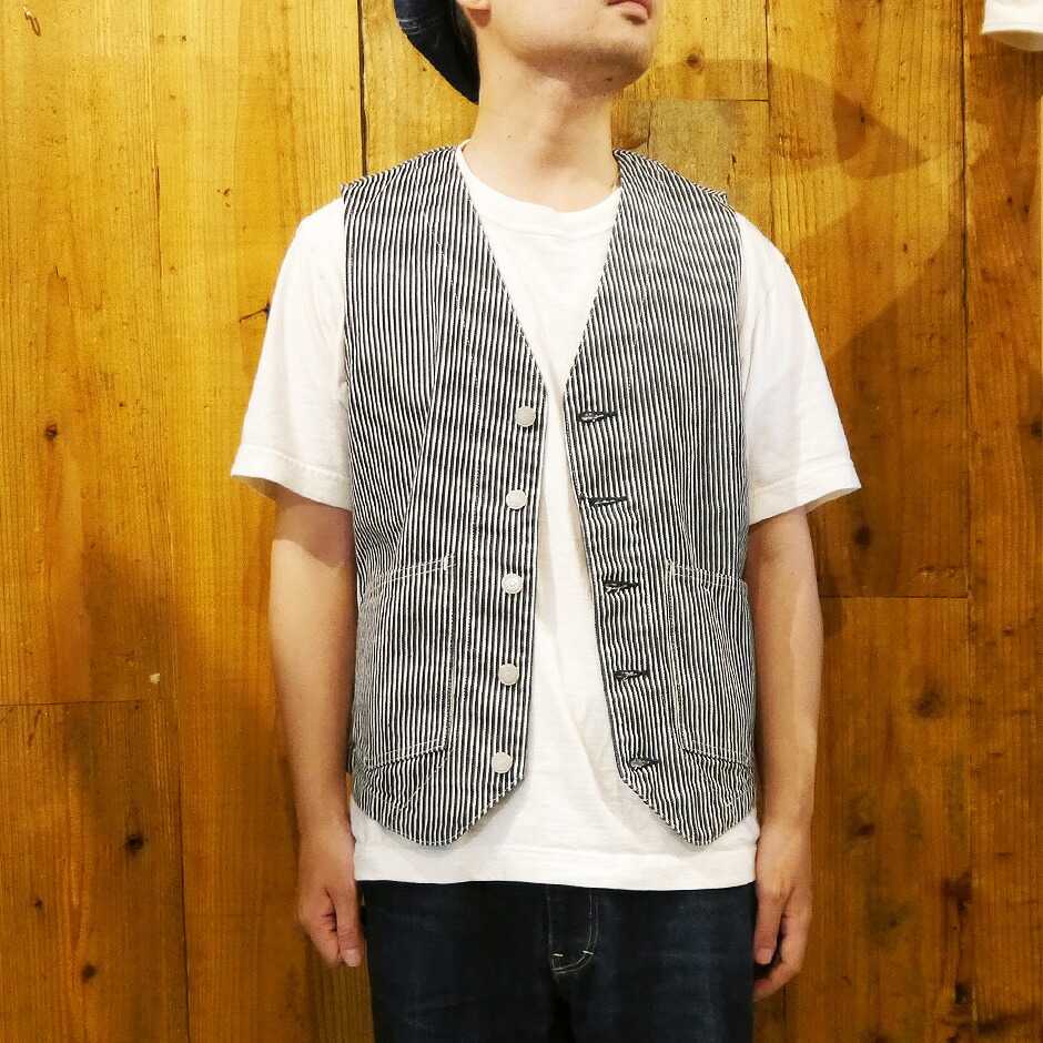 楽天市場】児島ジーンズ デニムベスト 岡山 ヒッコリーベスト デニム