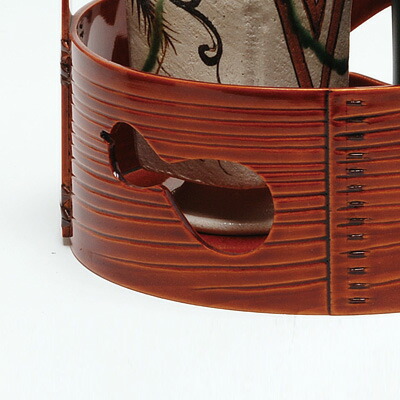 楽天市場】【茶道具 / 莨盆 (たばこ盆) 】 瓢透 (ひさごすかし) 手付莨