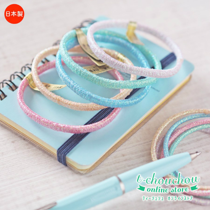 楽天市場】《メール便OK》日本製 オーロララメヘアゴム リングゴム