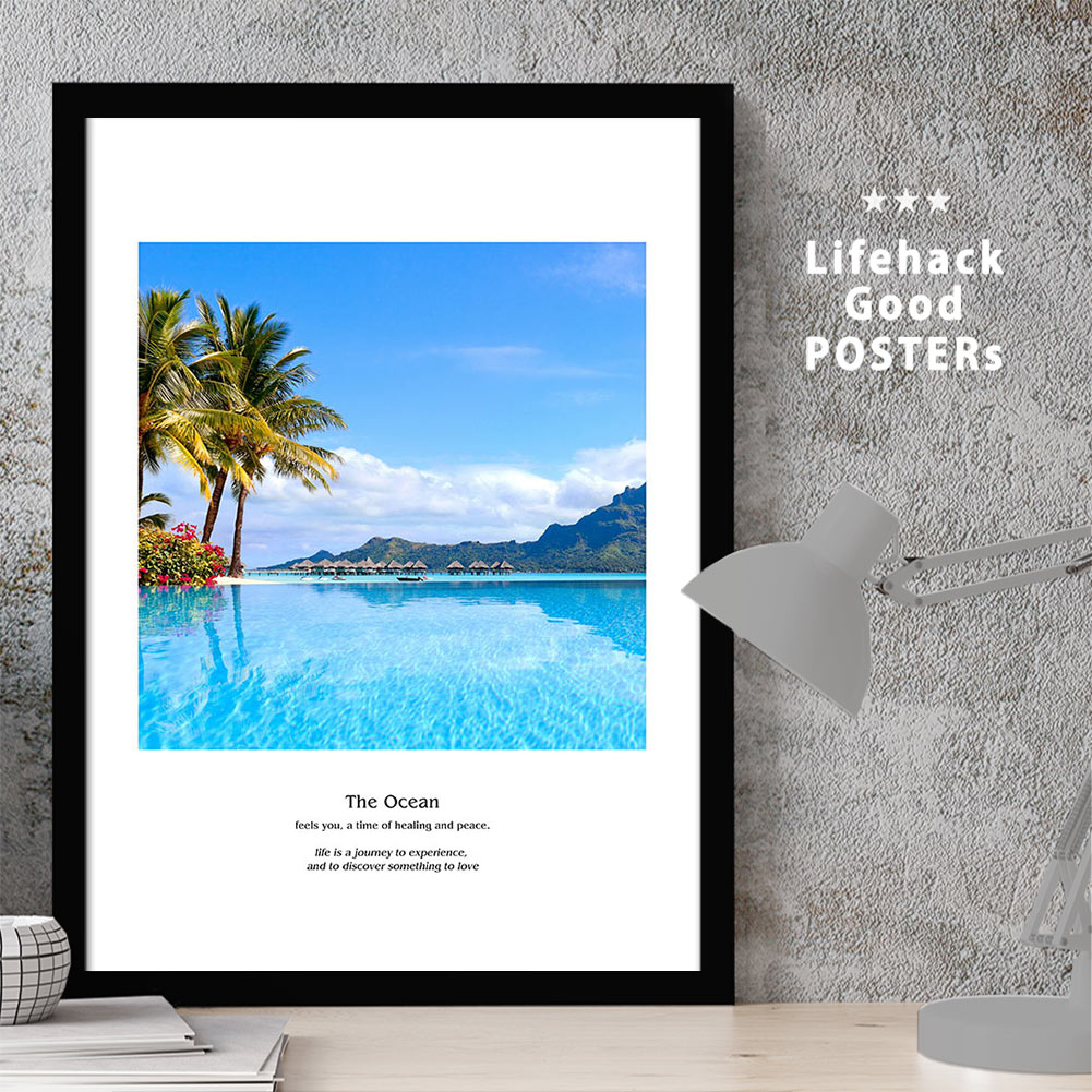 楽天市場】【限定クーポン配布中】 エメラルドブルーの海ポスター