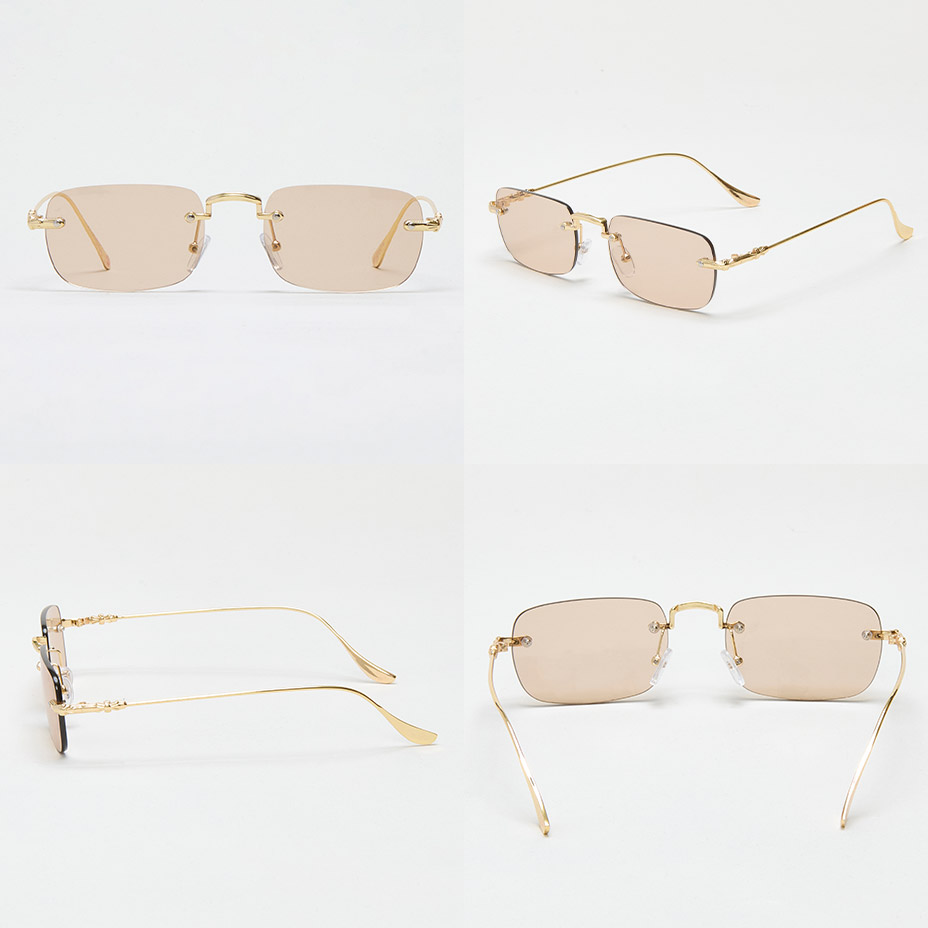 楽天市場】リムレス サングラス レディース メンズ uvカット99