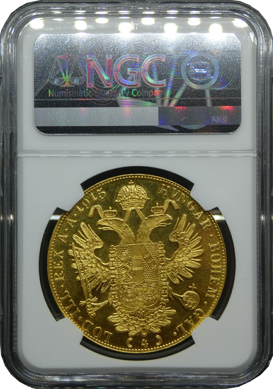楽天市場】1915年 オーストリア フランツ ヨーゼフ1世 4ダカット金貨