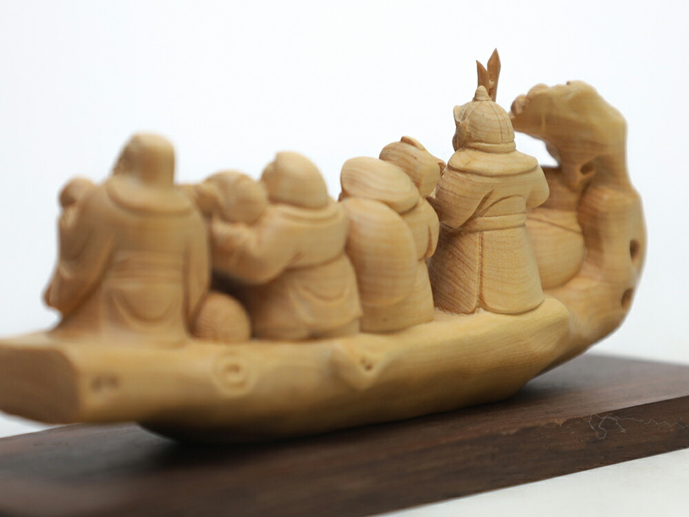 楽天市場】七福神 木彫り 置物一刀彫 / 素材：柘植 : 津山銘木有馬店