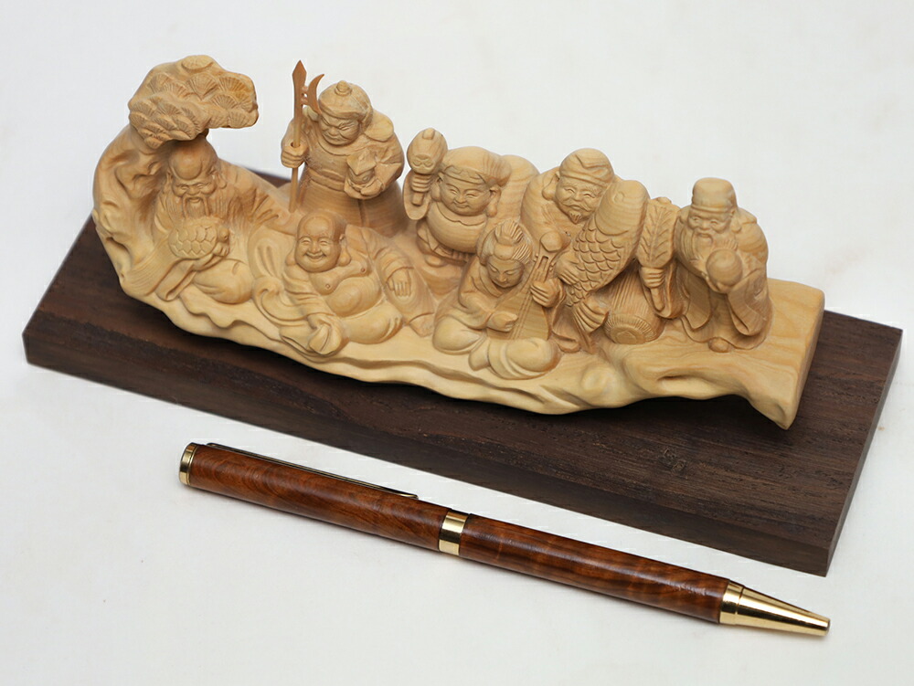 楽天市場】七福神 木彫り 置物一刀彫 / 素材：柘植 : 津山銘木有馬店