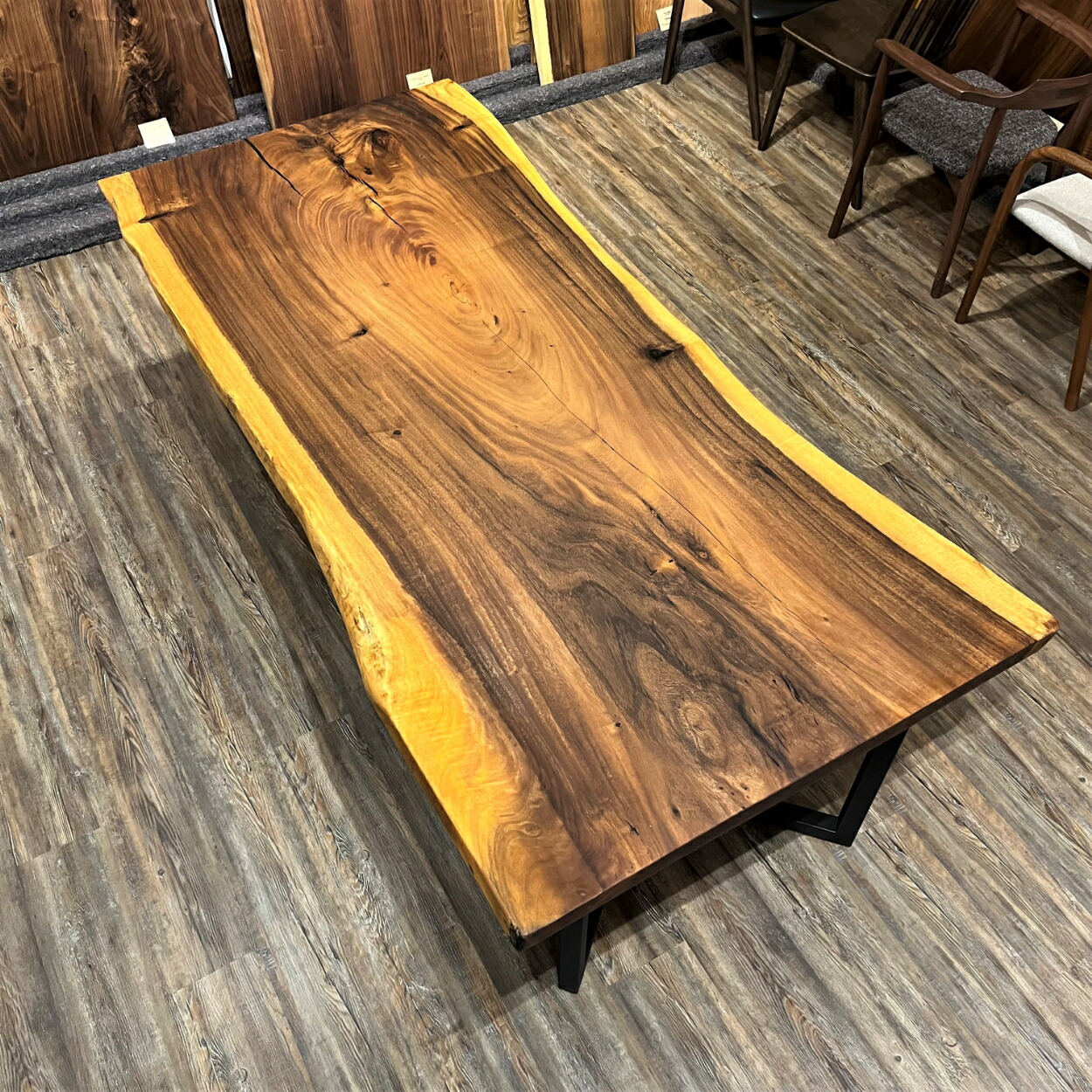 楽天市場】一枚板 テーブル モンキーポッド 4人用 6人用 ダイニング