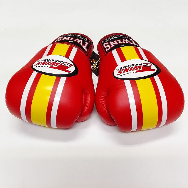 楽天市場】TWINS SPECIAL ボクシンググローブ 14oz 赤黄白ライン