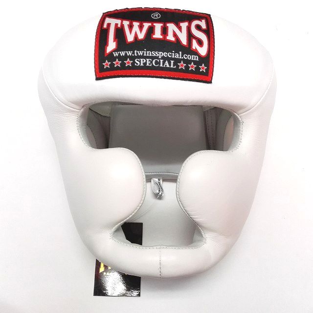 楽天市場】TWINS SPECIAL ヘッドギア 白/本革製/ヘッドガード
