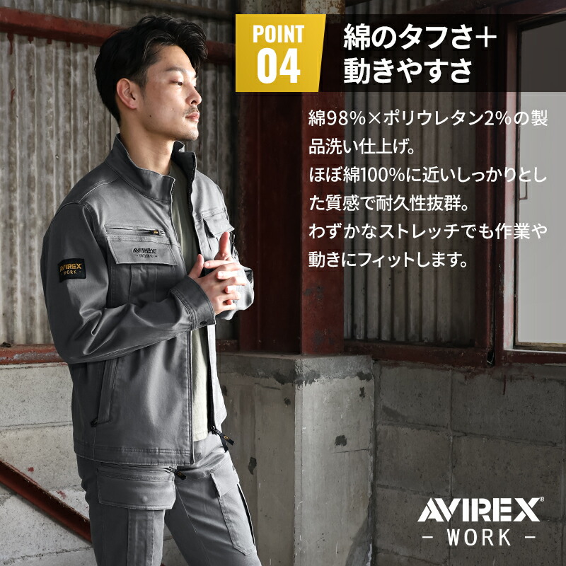 楽天市場】AVIREX ワークジャケット 2025秋冬新作 AV405 アビレックス