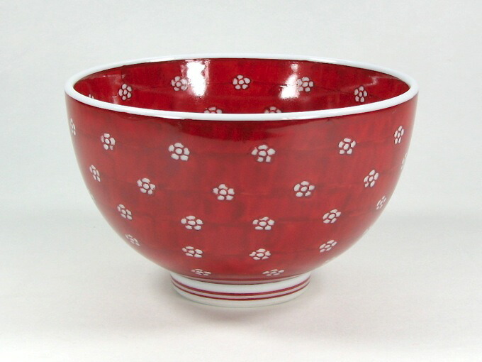 楽天市場】【有田焼】【源右衛門窯】 赤絵梅地紋飯碗 【源右衛門】【古