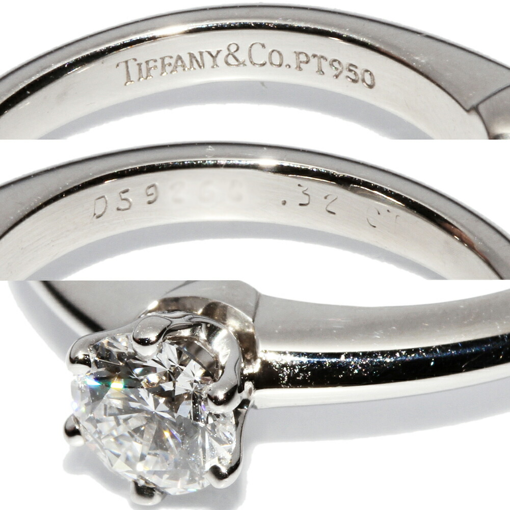 楽天市場】ティファニー 指輪 Pt950 ダイヤ0.32ct(E-VS1-GOOD-NONE