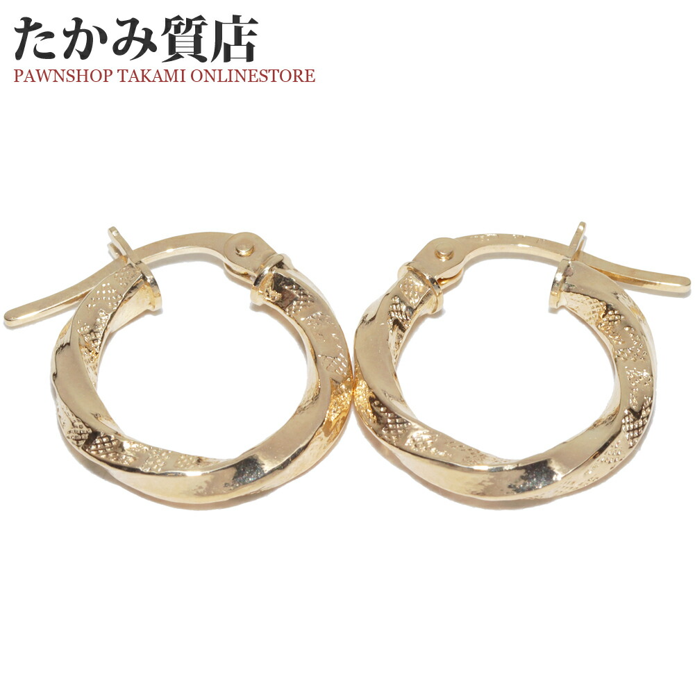 楽天市場】ウノアエレ フープピアス K18YG : たかみ質店楽天市場店