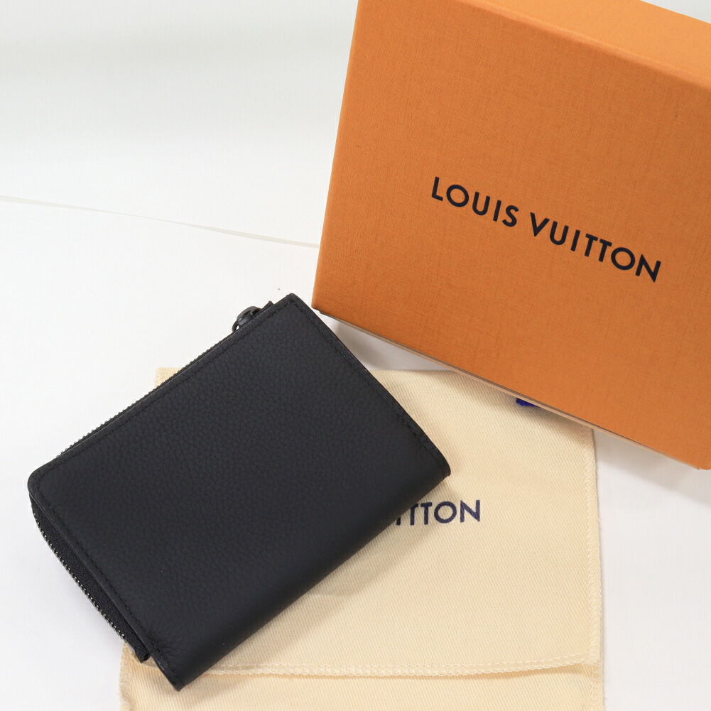 楽天市場】ルイヴィトン 三つ折り財布(小銭入れあり) アエログラム 黒