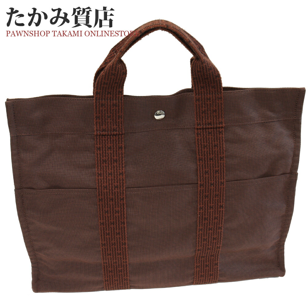 楽天市場】エルメス トートバッグ ハンドバッグ エールライン トート