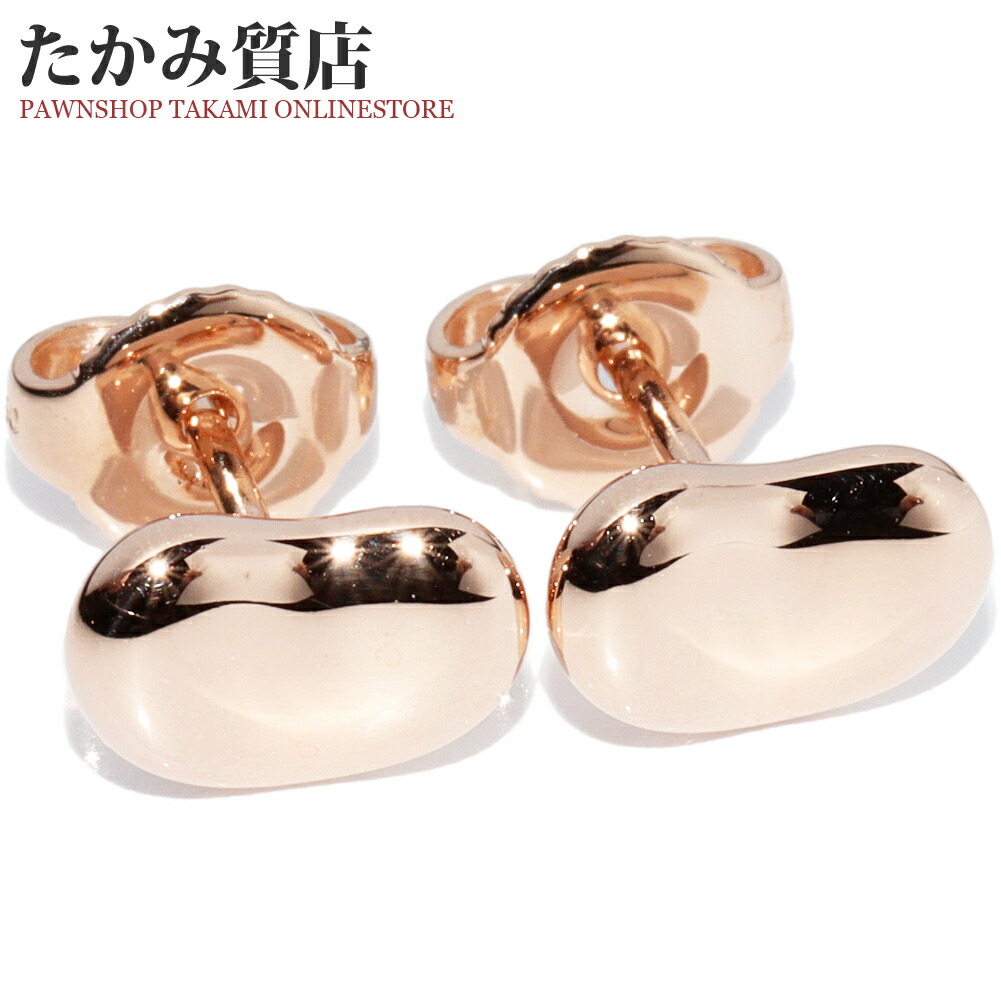 楽天市場】ティファニー ピアス K18PG エルサペレッティ ビーンズ