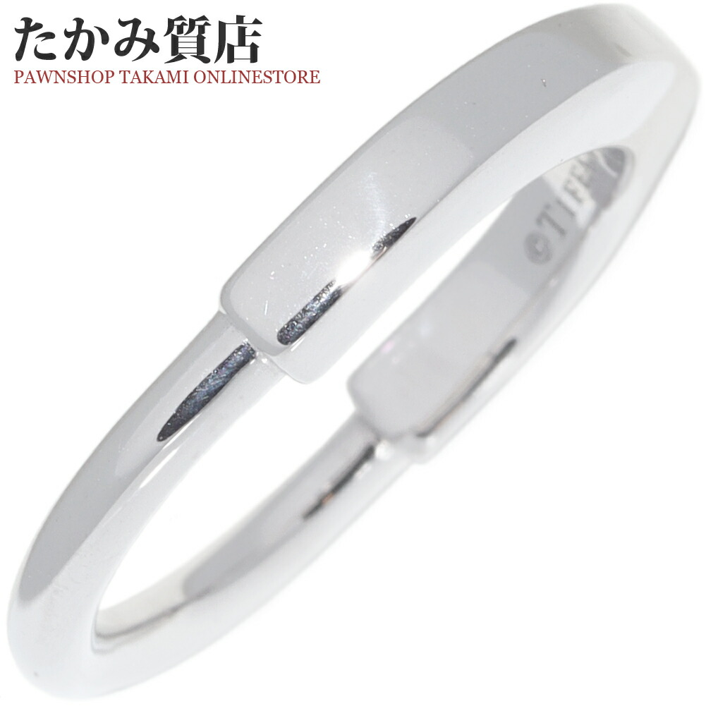 楽天市場】ティファニー 指輪 K18WG ロックリング 約8.5号 : たかみ