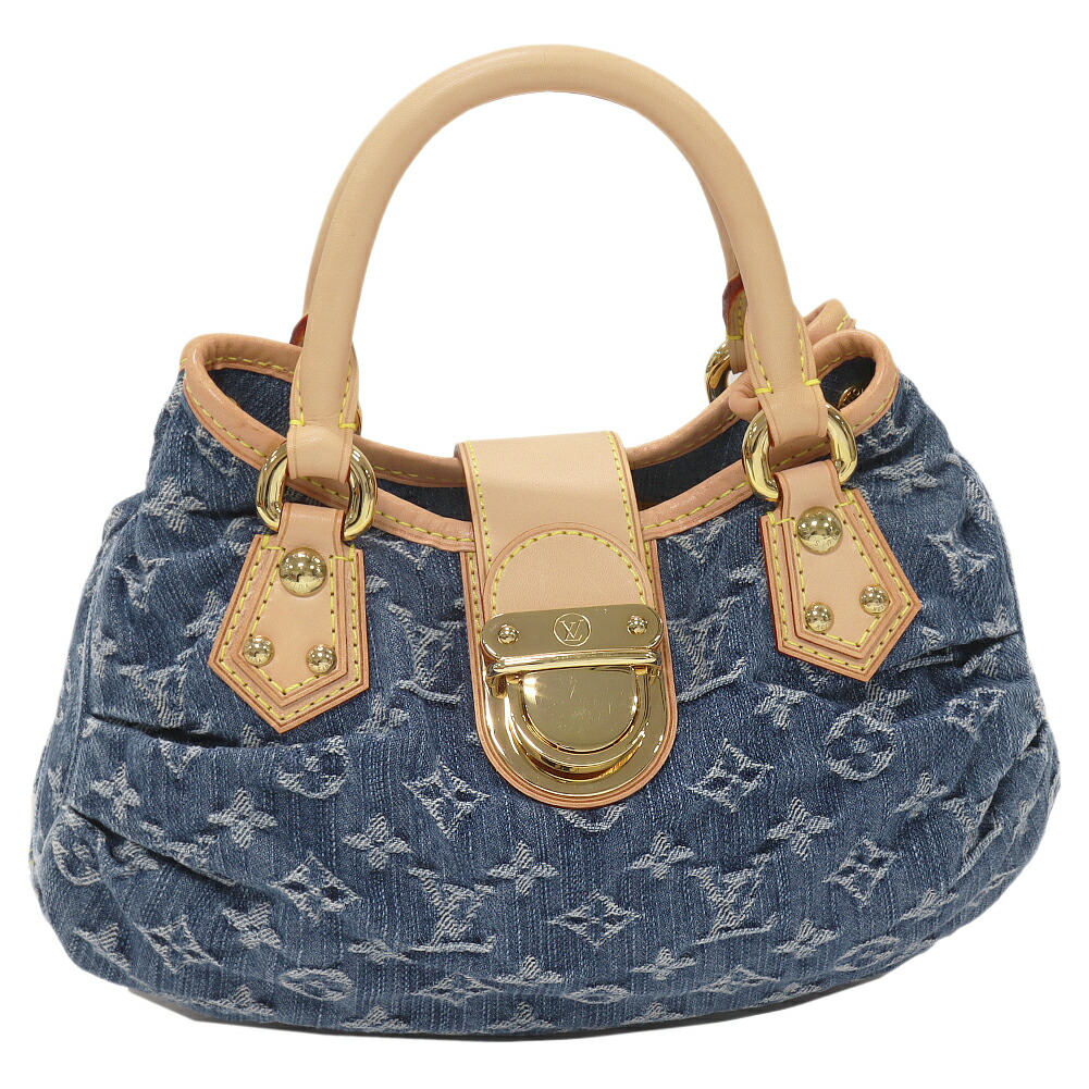 楽天市場】ルイヴィトン ハンドバッグ モノグラムデニム ブルー
