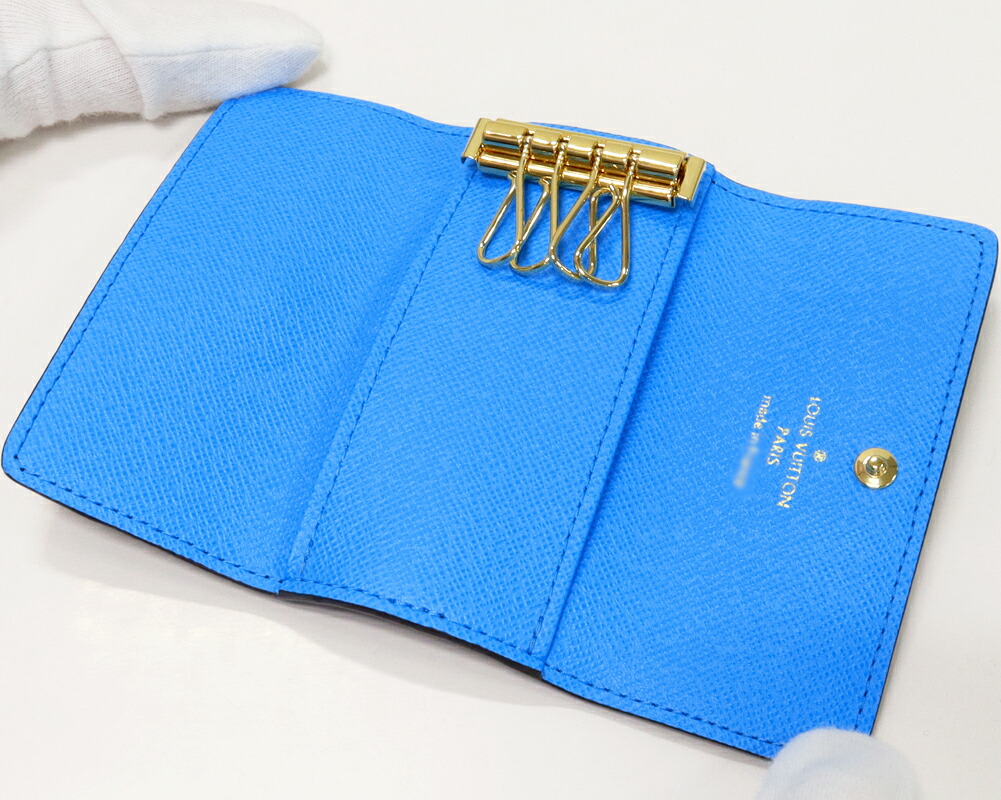 楽天市場】ルイヴィトン 4連キーケース モノグラム ブルー