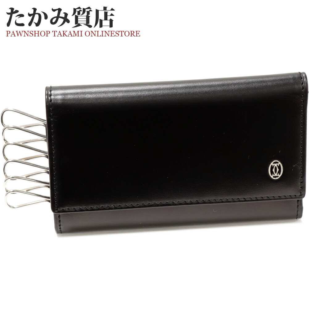 楽天市場】カルティエ 6連キーケース パシャ カーフ 黒 L3000127