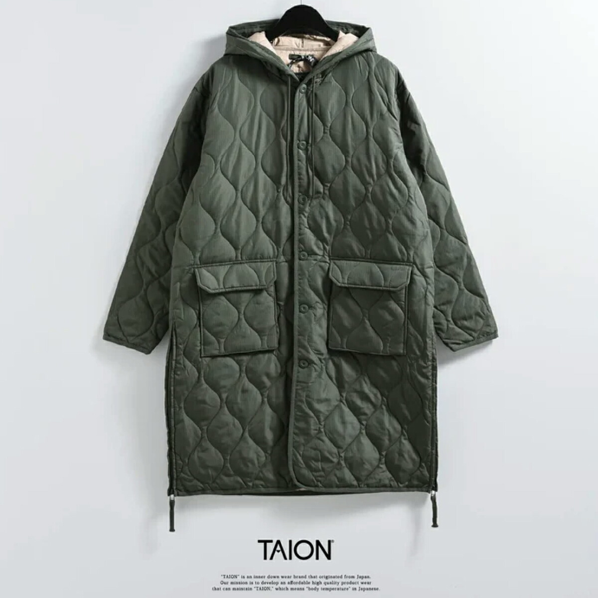 楽天市場】【公式】TAION (タイオン) ミリタリー フード ダウンコート