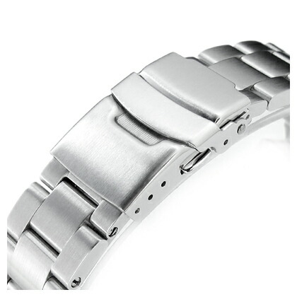 楽天市場】22mm メタル時計バンド ステンレススチール オイスター