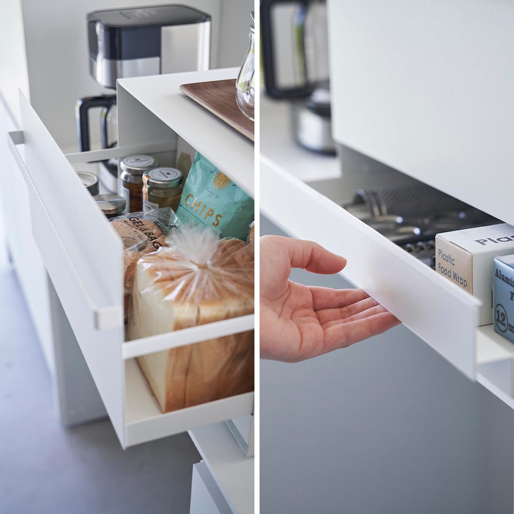 楽天市場】[ ブレッドケース タワー 引き出し型 2段 ] 山崎実業 tower