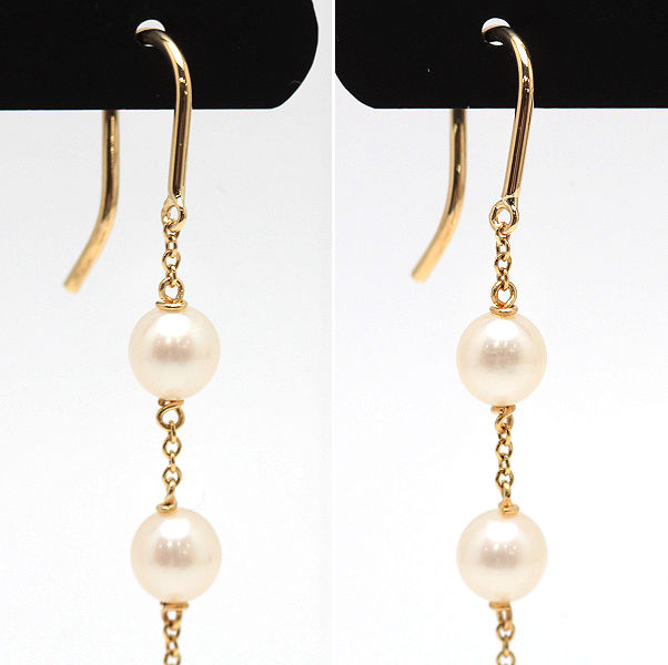 楽天市場】Tiffany&Co. ティファニー パール バイザヤード ピアス K18