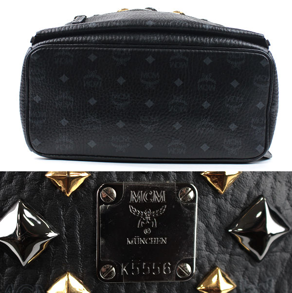 楽天市場】MCM エムシーエム スタッズ付きリュックサック DUAL STARK