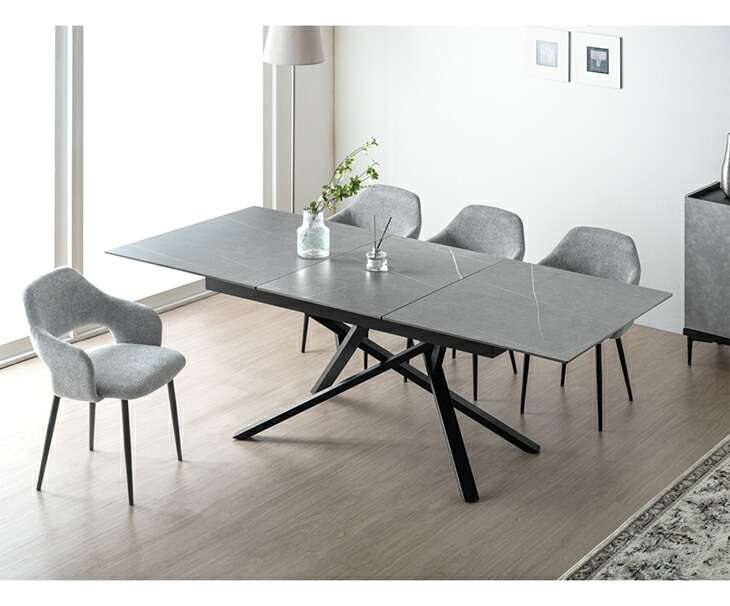 楽天市場】セラミック 伸長式 ダイニングテーブル 160 220