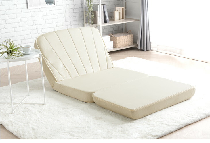 楽天市場】オトナかわいい シェル型 3way ソファベッド 幅89cm 日本製