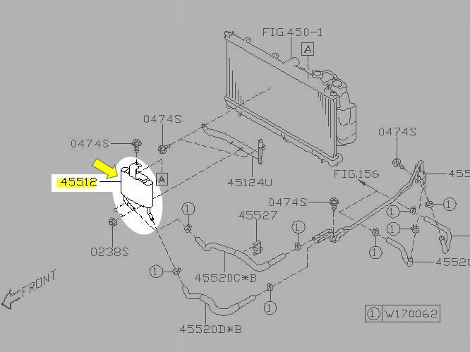 楽天市場】45512SG000 フォレスターTS用CVTクーラー : ちいさなクルマ