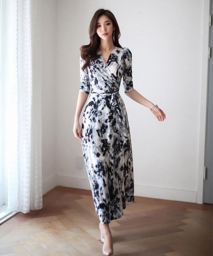 楽天市場】ラップワンピース ラップワンピ ロング ワンピース 長袖 前