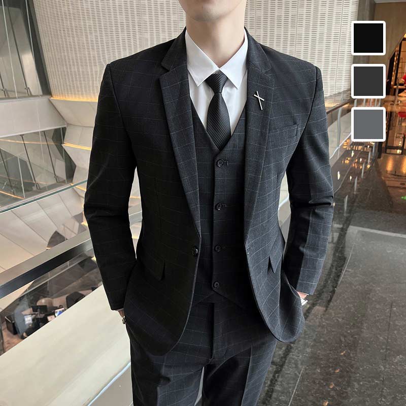 楽天市場】スリーピース スーツ メンズ スーツ タキシード ジャケット