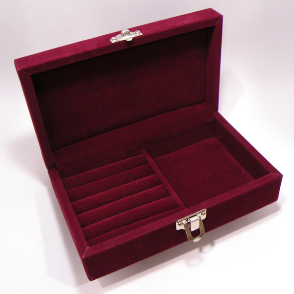 楽天市場】【ジュエリーケース】 [ダークレッド] ベルベット 約