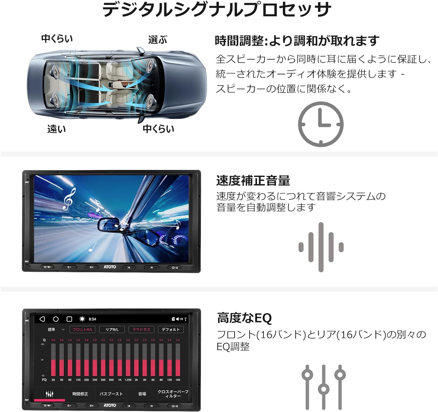 楽天市場】【ATOTO最新型 S8G2A74MS 7インチ カーナビ】ATOTOT S8 MS 2