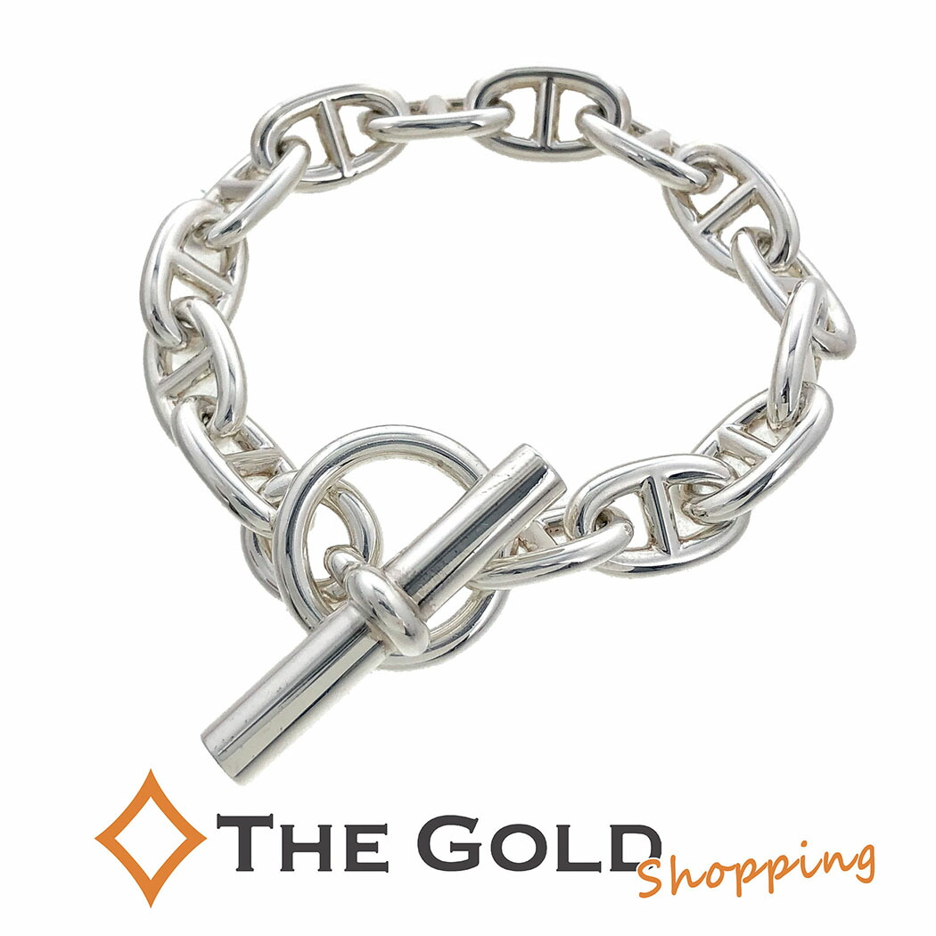 楽天市場】HERMES シェーヌダンクルMM 14コマ 15cm 16cm 925 シルバー