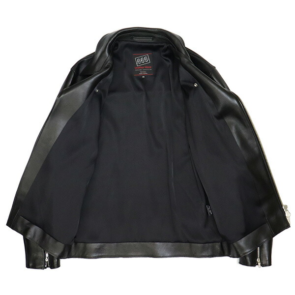 楽天市場】正規取扱店 666 LEATHER WEAR LJM-27TF プレーンバック