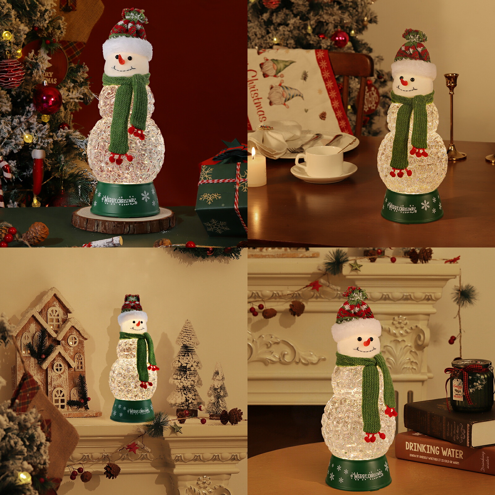 楽天市場】☆P10倍 12/25まで☆Lewondr スノードーム クリスマススノー