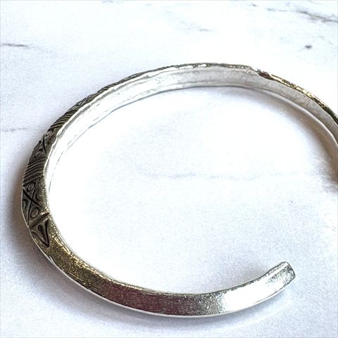 楽天市場】【送料無料】カレンシルバー カレン族バングル シルバー925