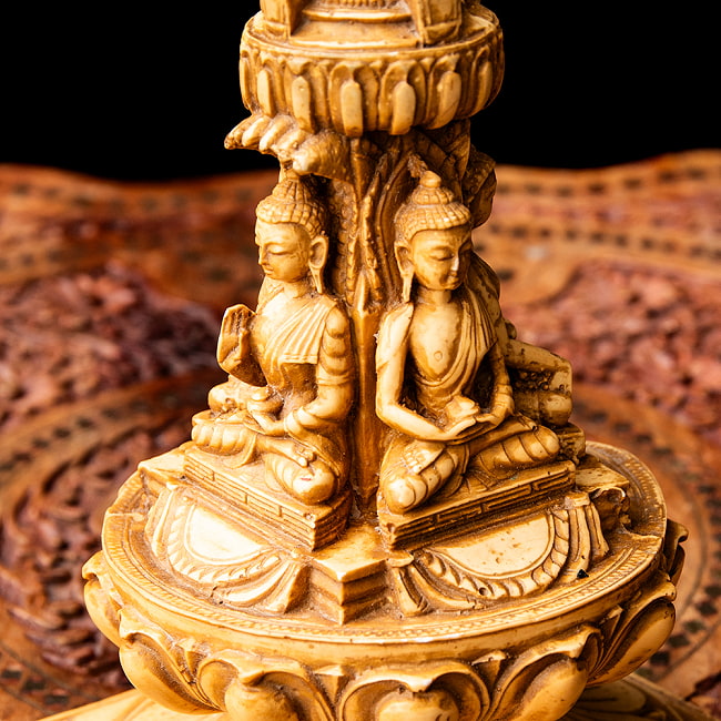 楽天市場】【送料無料】 ストゥーパと四面ブッダ像 22.5cm / レジン