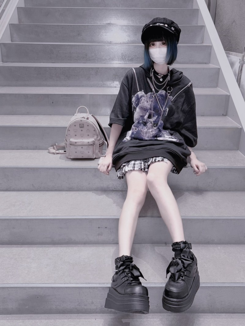 楽天市場】厚底スニーカー リボン付きスニーカー 地雷系 量産型 姫系