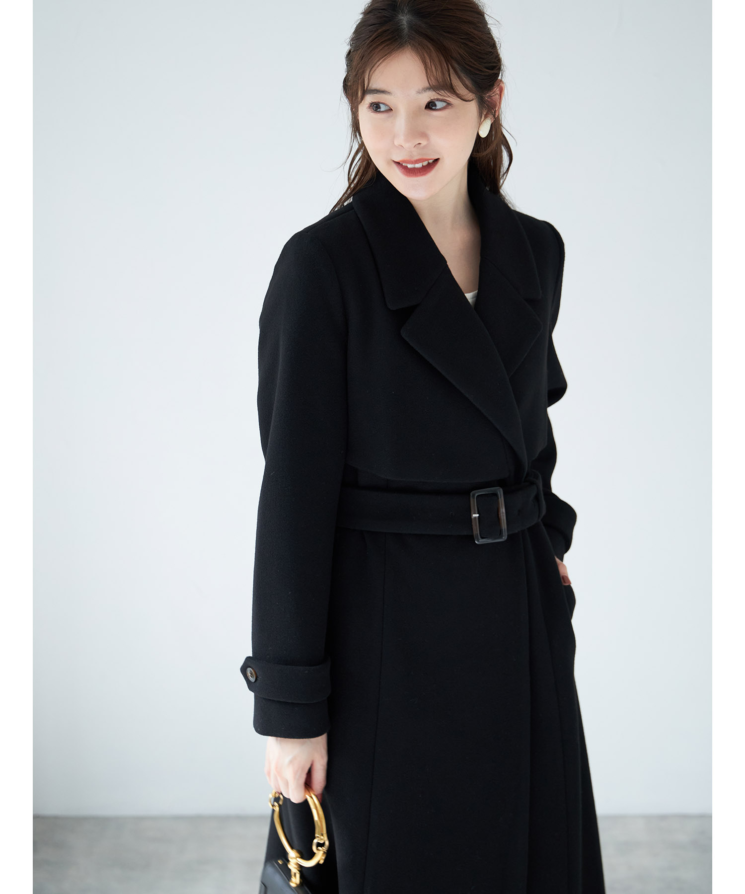 楽天市場】シーンを問わず心強い味方♪ベルト付きヨークデザインロング